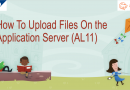 How To Upload Files On the Application Server AL11
